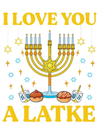 I Love You A Latke Funny Jewish Pun Hanukkah Chanukah  T-Shirt