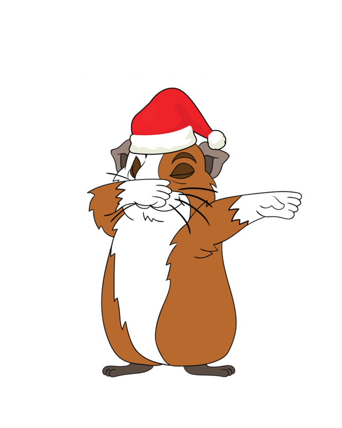 Dabbing Through The Snow Guinea Pig Ugly Christmas Sweater Cool Gift Women's Racerback Tank