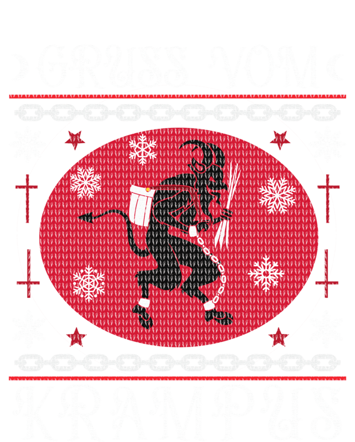 Gruss Vom Krampus. Goth Christmas Ugly Sweater Tie-Dye Long Sleeve Shirt