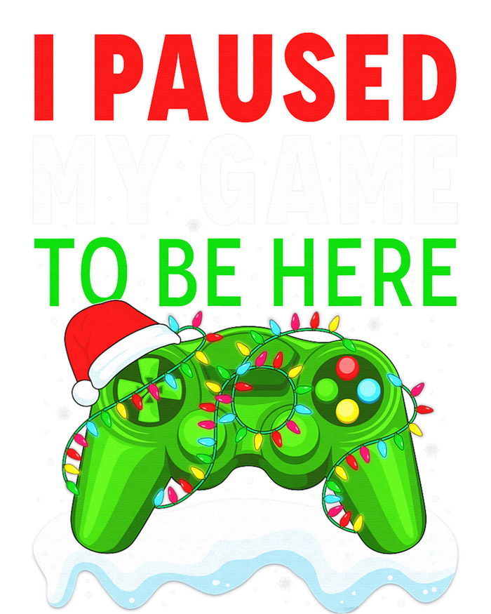 I Paused My Game Christmas Funny Ugly Sweater for Gamer  Performance Sprint T-Shirt