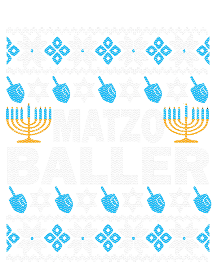 Funny Ugly Hanukkah Sweater Matzo Baller Matzah Jewish  Ladies Long Sleeve Shirt