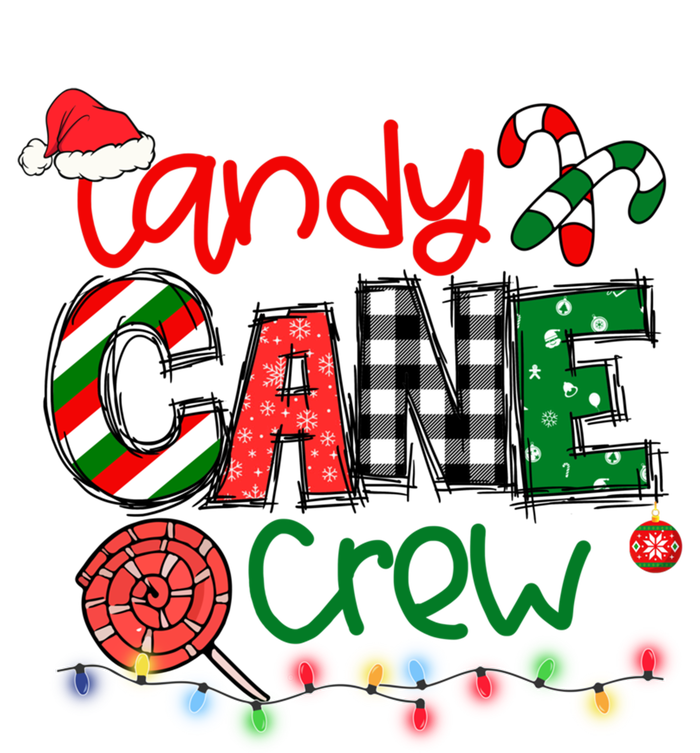 Funny Merry Christmas Candy Cane Crew Matching Family Xmas Gift Button