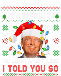 Trump It's Beginning To I Told You So Ugly Christmas Sweater V-Neck T-Shirt