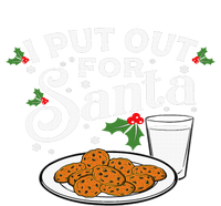 I Put Out For Santa Funny Xmas Cookies And Milk Tie-Dye T-Shirt