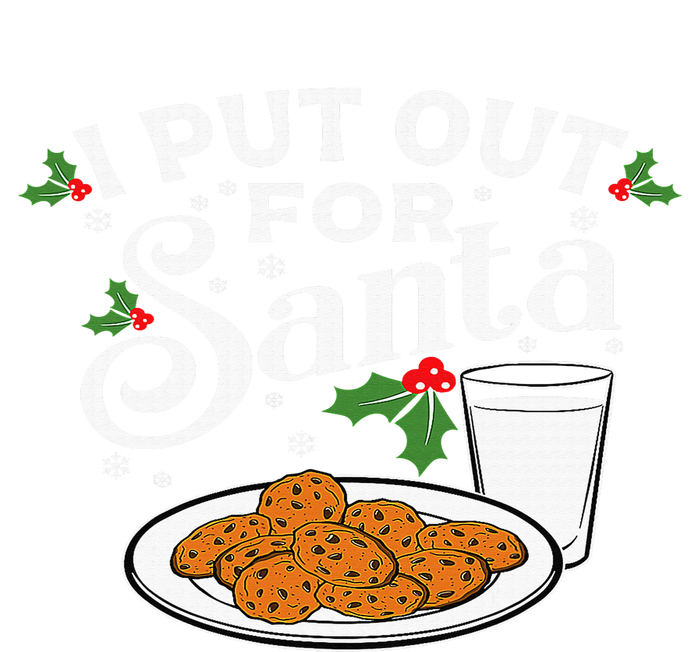 I Put Out For Santa Funny Xmas Cookies And Milk Tie-Dye T-Shirt