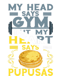 Pupusas Lover Gym Barbell Pupusas Heart El Salvadorian Food Performance Long Sleeve Polo