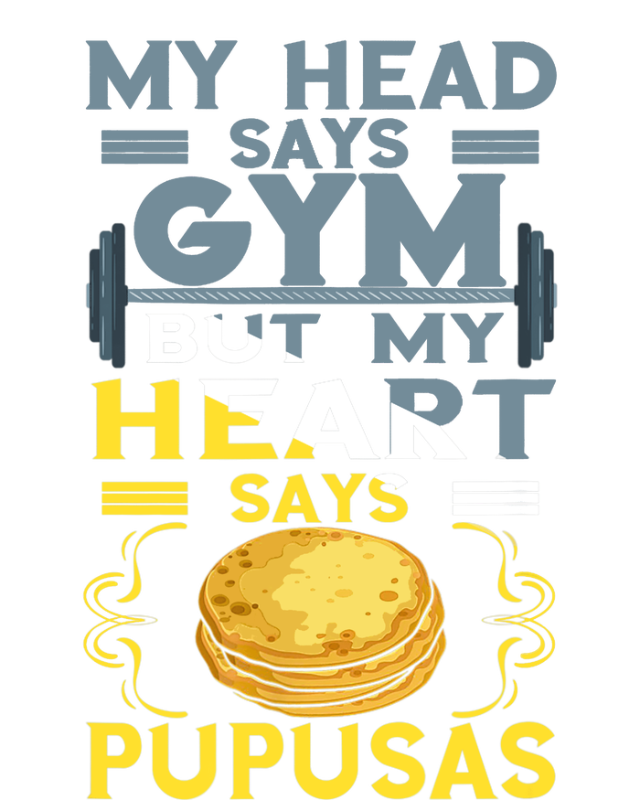 Pupusas Lover Gym Barbell Pupusas Heart El Salvadorian Food Performance Long Sleeve Polo