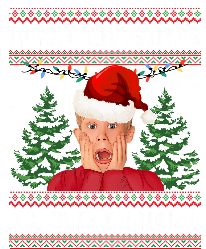 Merry Christmas Ya Filthy Animal Funny Ugly Christmas Kids T-Shirt