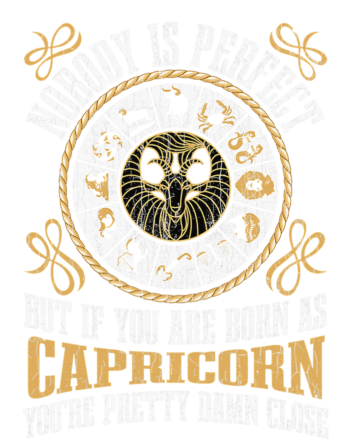 Nobody Is Perfect Capricorn Funny Zodiac Sign Women's Knotted Racerback Tank