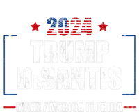 Trump Ron DeSantis 2024 Flag Make America Florida President PosiCharge RacerMesh Polo