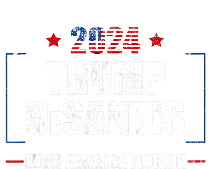 Trump Ron DeSantis 2024 Flag Make America Florida President PosiCharge RacerMesh Polo