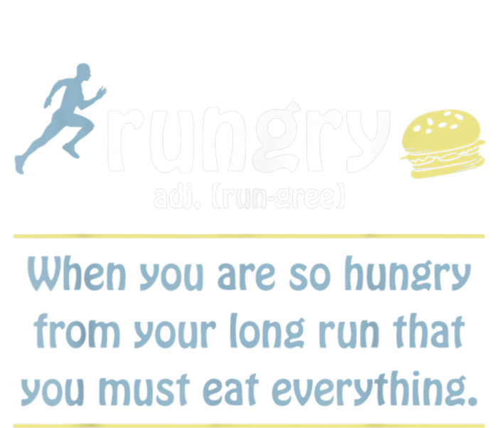 Rungry Definition Funny Runner Marathon Quote Love Running Kids Hoodie