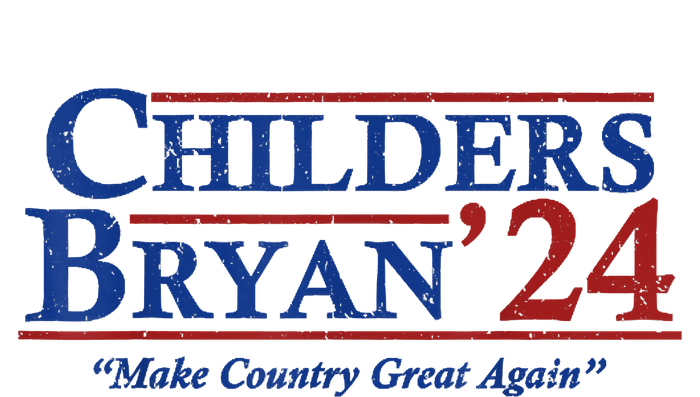 Vintage Childers Bryan 2024 Election Make Country Great Full Zip Hoodie