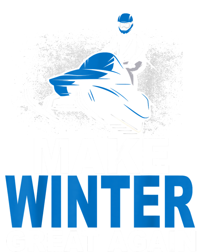 Snowmobile Make Winter Great Again Snowmobiling Gifts V-Neck T-Shirt