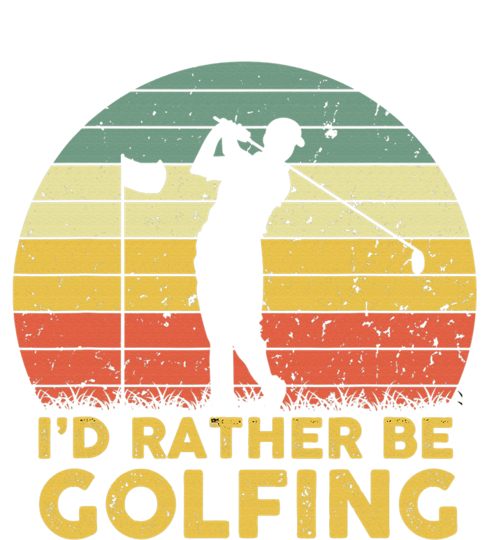 I'd Rather Be Golfing Golf Lover Funny Team Metallic Star Ornament