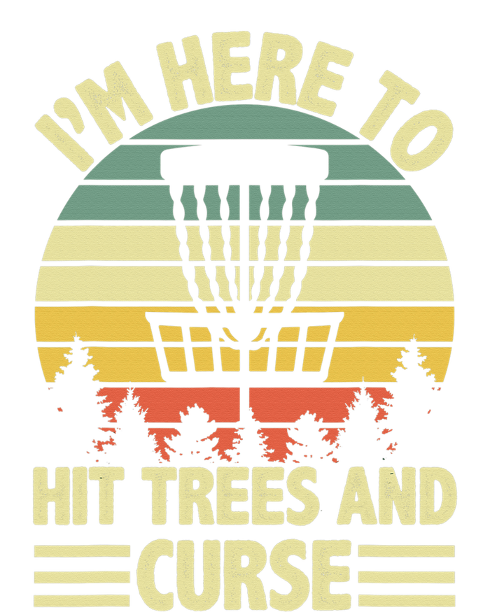 I'm Here To Hit Trees And Curse Funny Disc Golf Frisbee Hooded Wearable Blanket