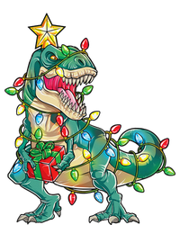  TRex with Tree lights Family Xmas Dinosaur  USA-Made Doggie Bandana