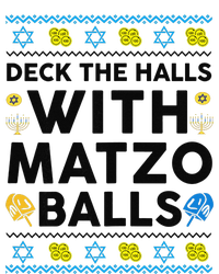  Deck The Halls With Matzo Balls Ugly Hanukkah Happy Jewish  T-Shirt