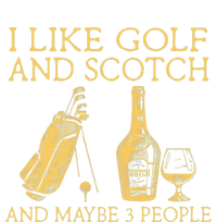 Whiskey I Like Bourbon and Golf and Maybe 3 People Pom Pom 12in Knit Beanie