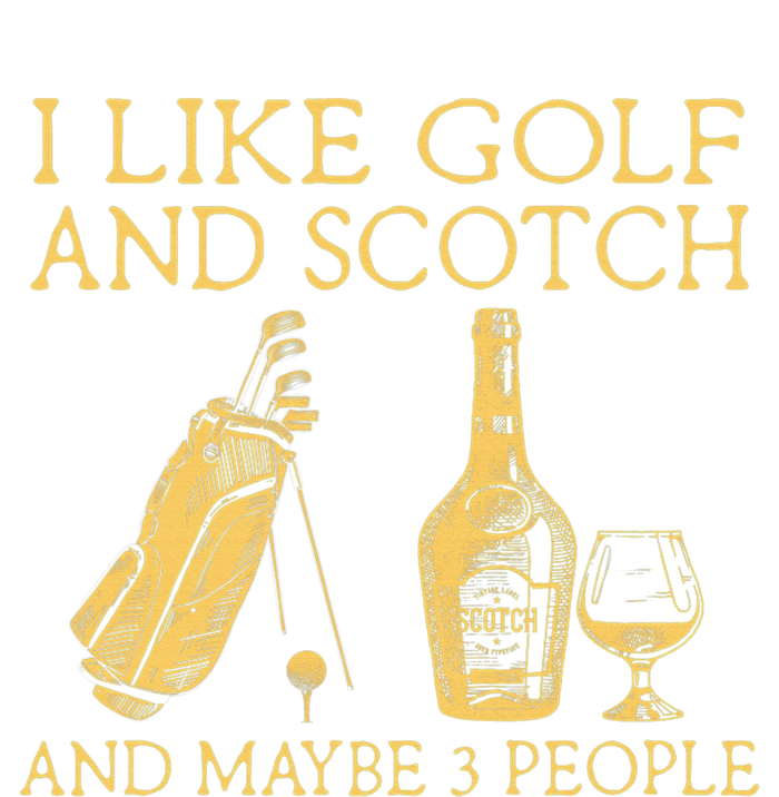 Whiskey I Like Bourbon and Golf and Maybe 3 People Pom Pom 12in Knit Beanie