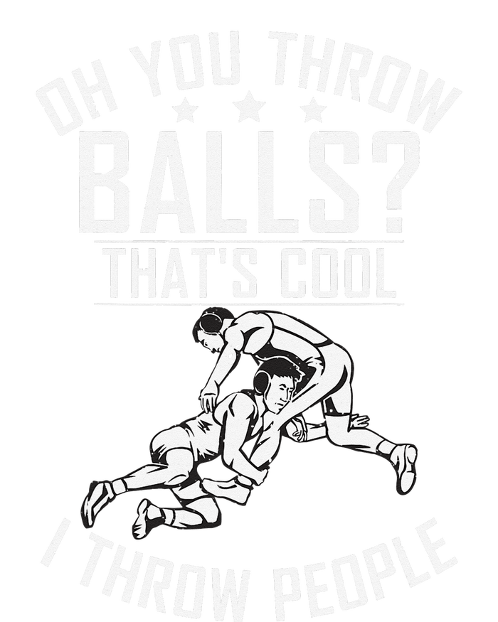 Oh you throw Balls Thats cool i throw People Wrestling  Drawstring Bag