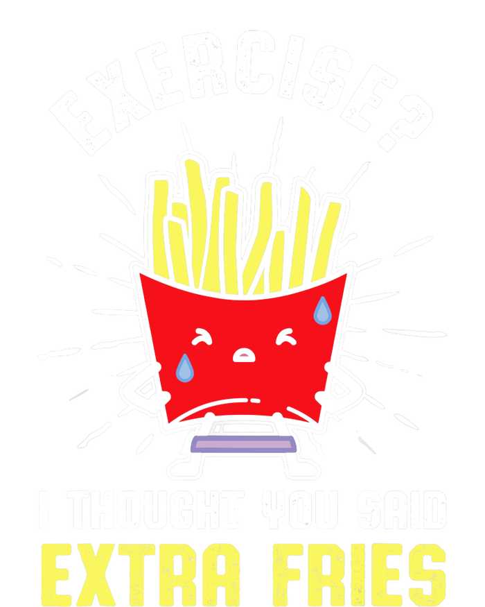 Exercise I Thought You Said Extra Fries Workout Fries Lover Softstyle Adult Sport Polo