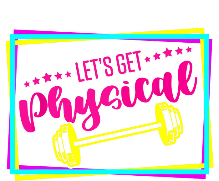 Lets Get Physical Gym Fitness 80's Workout Metallic Star Ornament