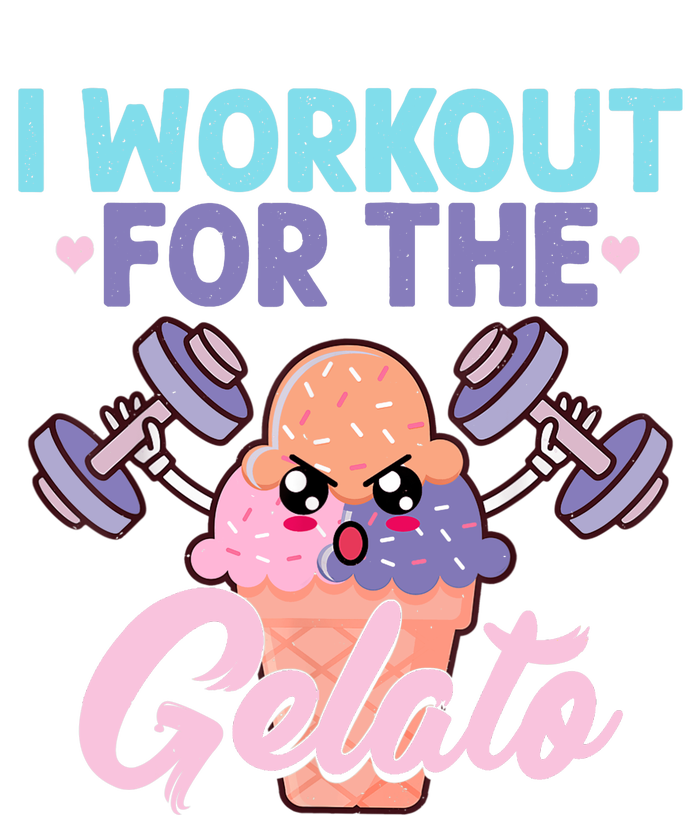 I Workout For The Gelato Funny Workout Fitness Pajama Set