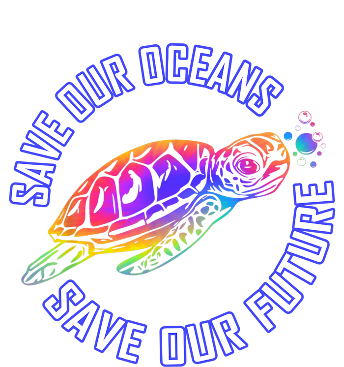 Save Our Oceans Save Our Future Tie Dye Turtle Conservation 16 in Basic Backpack