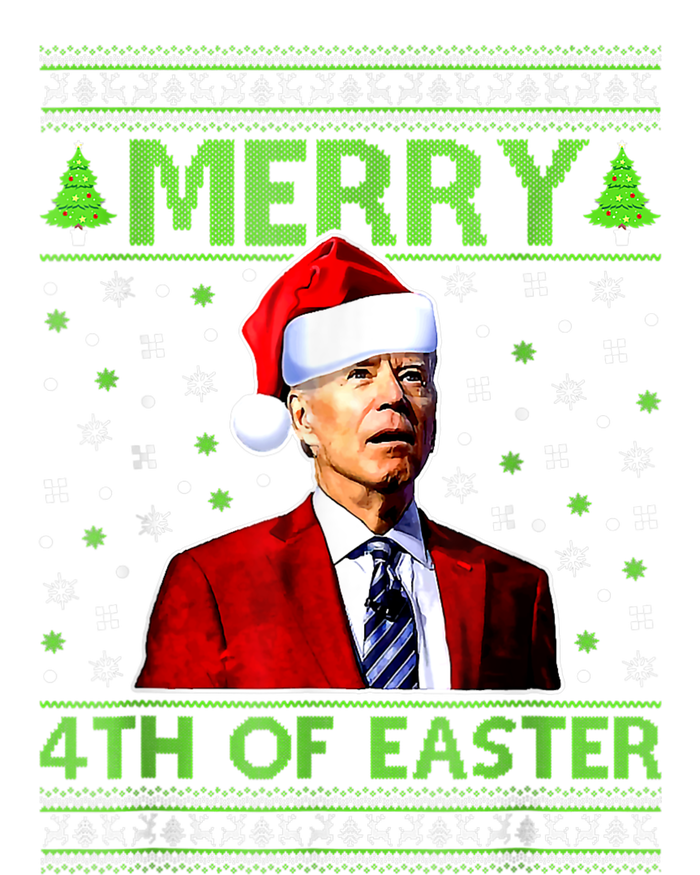 Merry 4th Of Easter Funny Biden Christmas Ugly Sweater Cooling Performance Crew T-Shirt