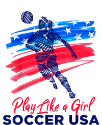 Play Like A Girl USA Soccer Team USA Womens Football T-Shirt