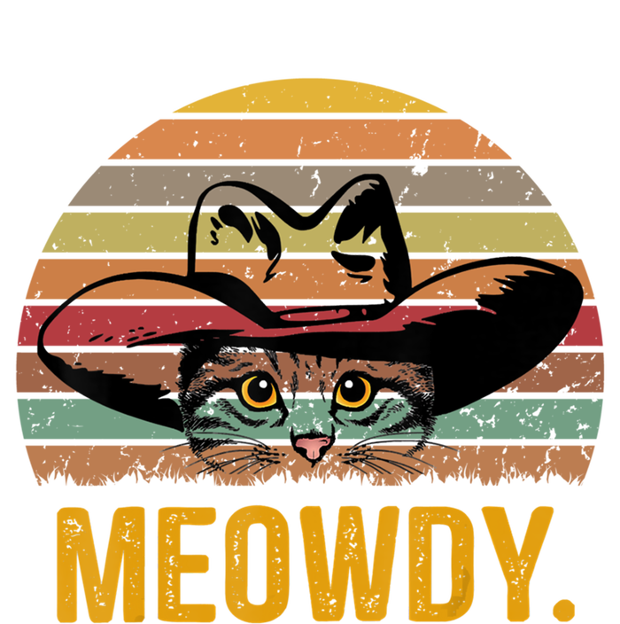 Meowdy Funny Mashup Between Meow And Howdy Cool Gift Love Cat Meme Gift Sweatshirt