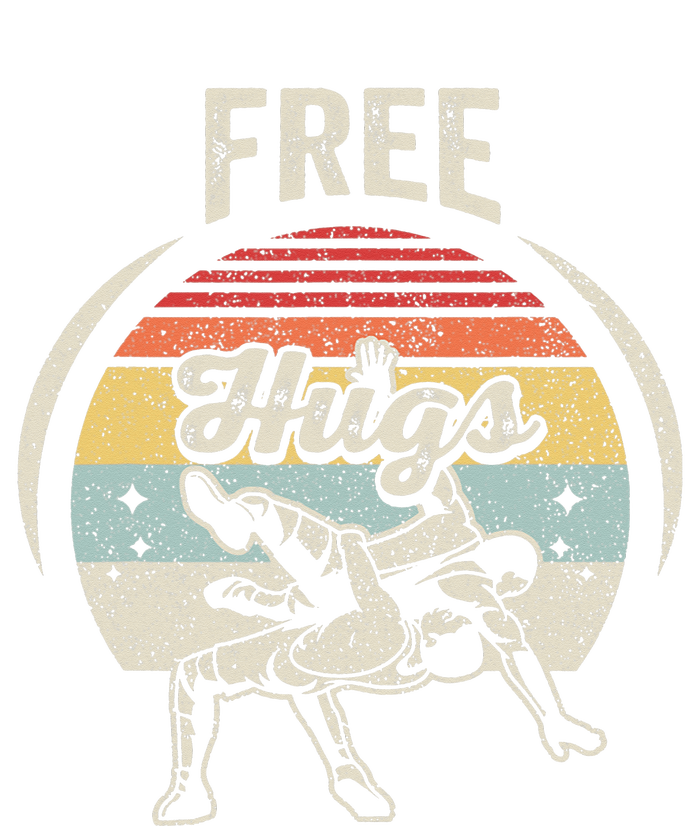 Vintage Retro Wrestling Funny Free Hugs Wrestling  Tall T-Shirt