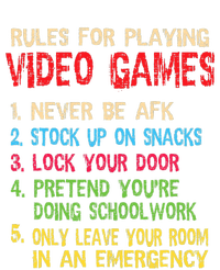 Funny Gamer Boys Teens Saying Rules For Playing Video Games Kids T-Shirt