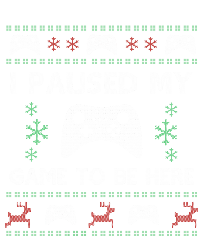 Gamer Paused My Game Ugly Christmas Sweater Youth Performance Sprint T-Shirt