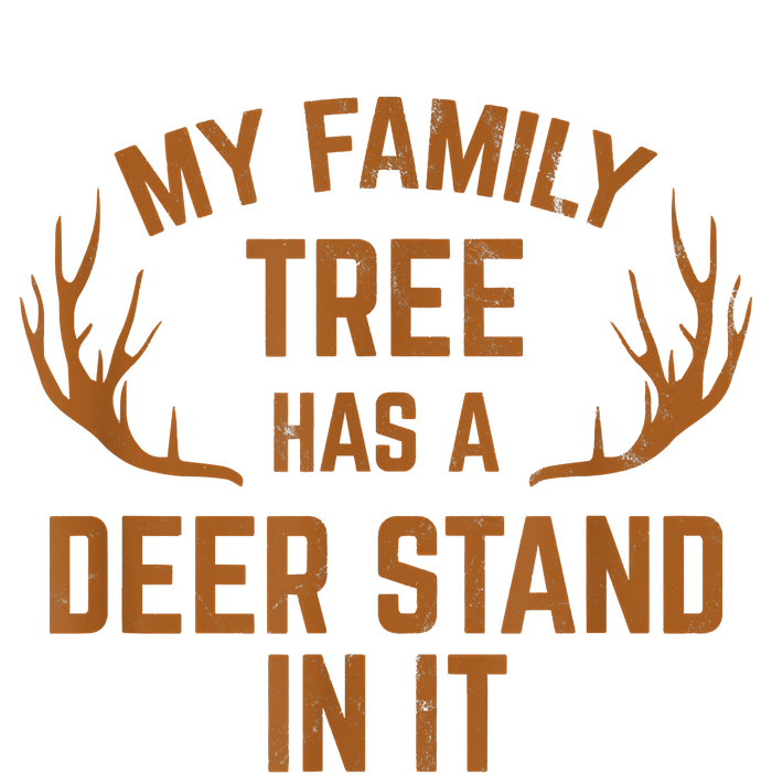 My Family Tree Has A Deer Stand In It Hunting Pom Pom 12in Knit Beanie