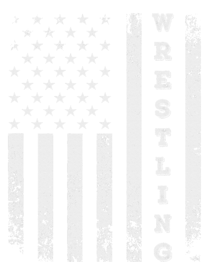 Wrestling Vintage American Flag USA Quote Wrestler Wrestle  Women's T-Shirt