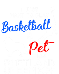 Shetland Sheepdog Funny Basketball Dog Owner Lover Xmas Gift Cool Gift T-Shirt