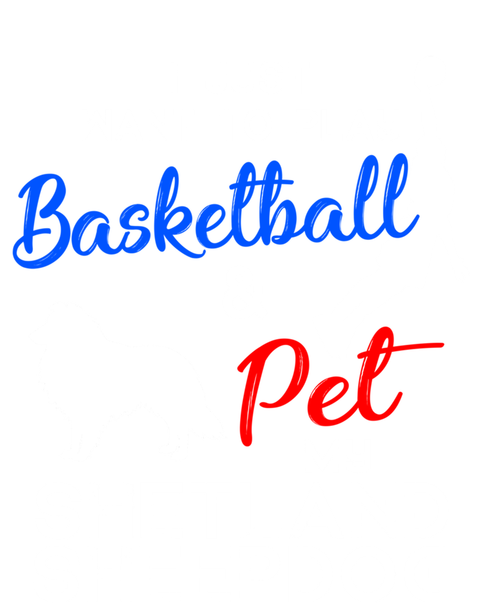 Shetland Sheepdog Funny Basketball Dog Owner Lover Xmas Gift Cool Gift T-Shirt