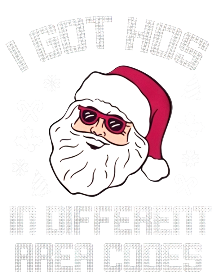 I Got Hos In Different Area Codes Funny Christmas Santa Snow Gift Mesh Reversible Basketball Jersey Tank