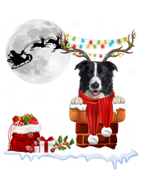 Border Collie Dog Chimney Ugly Christmas Lights Xmas Pajamas Funny Gift T-Shirt