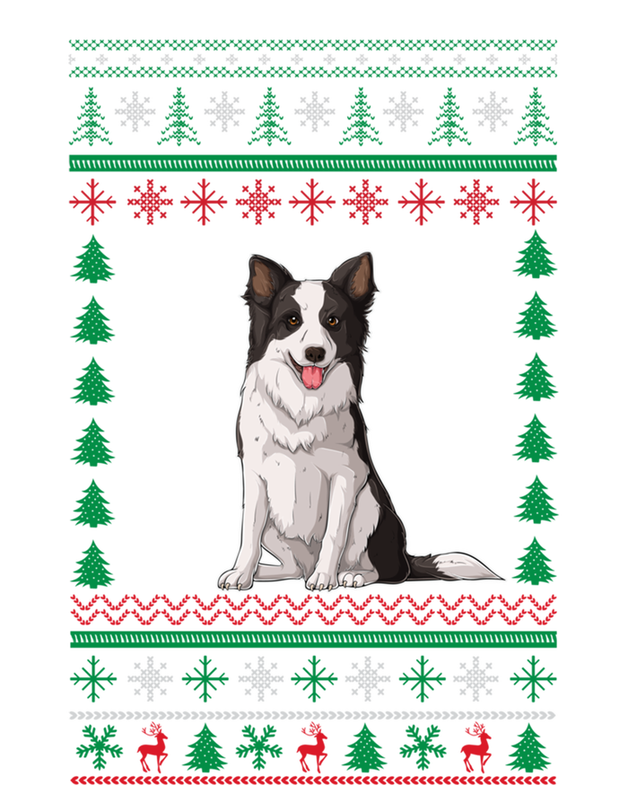 Border Collie Dog Lover Boys Girls Xmas Ugly Sweater Party Gift Toddler Long Sleeve Shirt