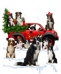 Border Collie Dog Red Truck Christmas Tree Santa Ugly Xmas Cute Gift Tall Sweatshirt