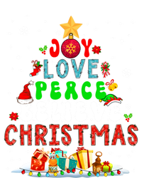 Joy Love Peace Believe Christmas Santa Elf Xmas Tree Family Cute Gift Kids Tie-Dye T-Shirt