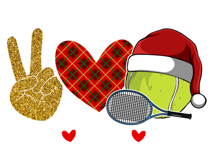 Peace Love Tennis Christmas Tennis Player Xmas Party Cool Gift Tote Bag