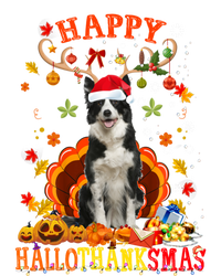 Happy Hallothanksmas Border Collie Dog Halloween Xmas Tees Gift Tall Long Sleeve T-Shirt