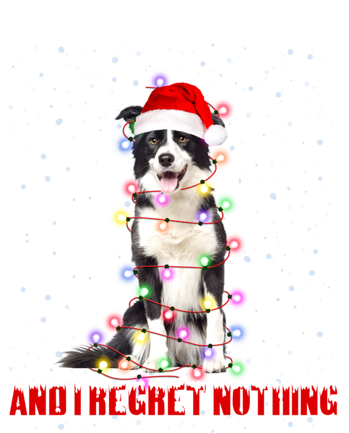 On The Naughty List And I Regret Nothing Border Collie Xmas Great Gift Softstyle Adult Sport Polo