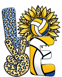 Volleyball Sayings For Shirts, Love Volleyball Leopard Sunflower Sports Ball Tall Sweatshirt