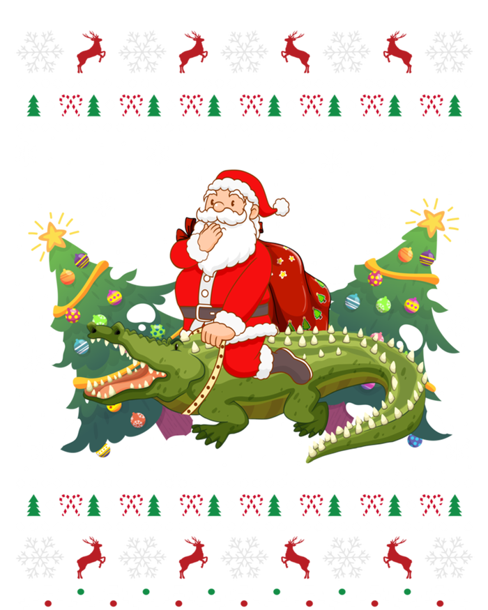 Ugly Alligator Xmas Gift Santa Riding Alligator Christmas Cool Gift Sweatshirt