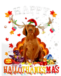 Happy Hallothanksmas Vizsla Dog Halloween Xmas Gift Zip Tote Bag